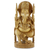 Wood sculpture, 'Blessed Ganesha I' - Wood sculpture thumbail
