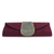 Beaded clutch handbag, 'Burgundy Starlight' - Embellished Clutch Evening Bag in Burgundy from India thumbail