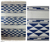 Cotton rug, 'Blue Ziggurat' (4x6) - Cotton rug (image 2) thumbail