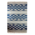 Cotton rug, 'Blue Ziggurat' (4x6) - Cotton rug thumbail