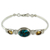 Citrine link bracelet, 'Mumbai Glam' - Artisan Crafted Silver Bracelet with Citrine India Jewelry