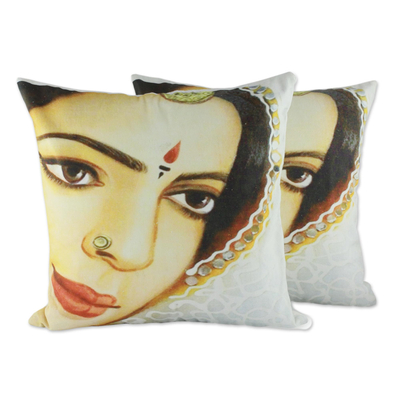 Cotton Cushion Covers from India (pair)