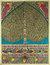 pintura madhubani - Árbol de la vida indio Pintura tradicional sobre papel hecho a mano