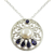 Cultured pearl and Iolite necklace, 'Bihar Blossom' - Hand Made Pearl and Iolite Necklace (image 2a) thumbail