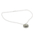 Cultured pearl and Iolite necklace, 'Bihar Blossom' - Hand Made Pearl and Iolite Necklace (image 2c) thumbail