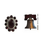 Garnet cocktail ring, 'Scarlet Petals' - Floral Jewelry Sterling Silver and Garnet Ring