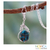 Sterling silver pendant necklace, 'Elegance' - Composite Turquoise Jewelry in a Silver Necklace (image 2) thumbail