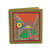 Madhubani photo album, 'Emerald Mithila Bird' - Handmade Madhubani Painting Photo Album