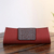 Beaded clutch evening bag, 'Ruby Allure' - Beaded Fair Trade Red Clutch (image 2) thumbail