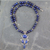 Collar con colgante de lapislázuli - Collar Hecho a Mano de Lapislázuli y Plata