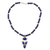 Collar con colgante de lapislázuli - Collar Hecho a Mano de Lapislázuli y Plata