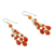 Carnelian waterfall earrings, 'Fiery Cascade' - Carnelian Earrings (image 2b) thumbail