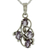 Amethyst pendant necklace, 'Twirling' - Amethyst and Sterling Silver Necklace India Jewelry thumbail