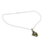 Peridot pendant necklace, 'Twirling' - Peridot and Sterling Silver Necklace India Jewelry (image 2c) thumbail