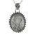 Tourmalinated quartz pendant necklace, 'Forest Moon' - Tourmalinated Quartz Necklace India Sterling Silver Jewelry (image 2c) thumbail