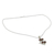 Garnet pendant necklace, 'Sonnet' - India Jewelry Garnet Pendant Necklace (image 2c) thumbail