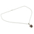 Garnet pendant necklace, 'Forbidden Fruit' - 1.5 Carat Garnet Pendant on Sterling Silver Necklace (image 2b) thumbail