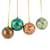 Pappmaché-Ornamente, (4er-Set) - Indien Handgefertigte Weihnachtsornamente aus Pappmaché (4er-Set)