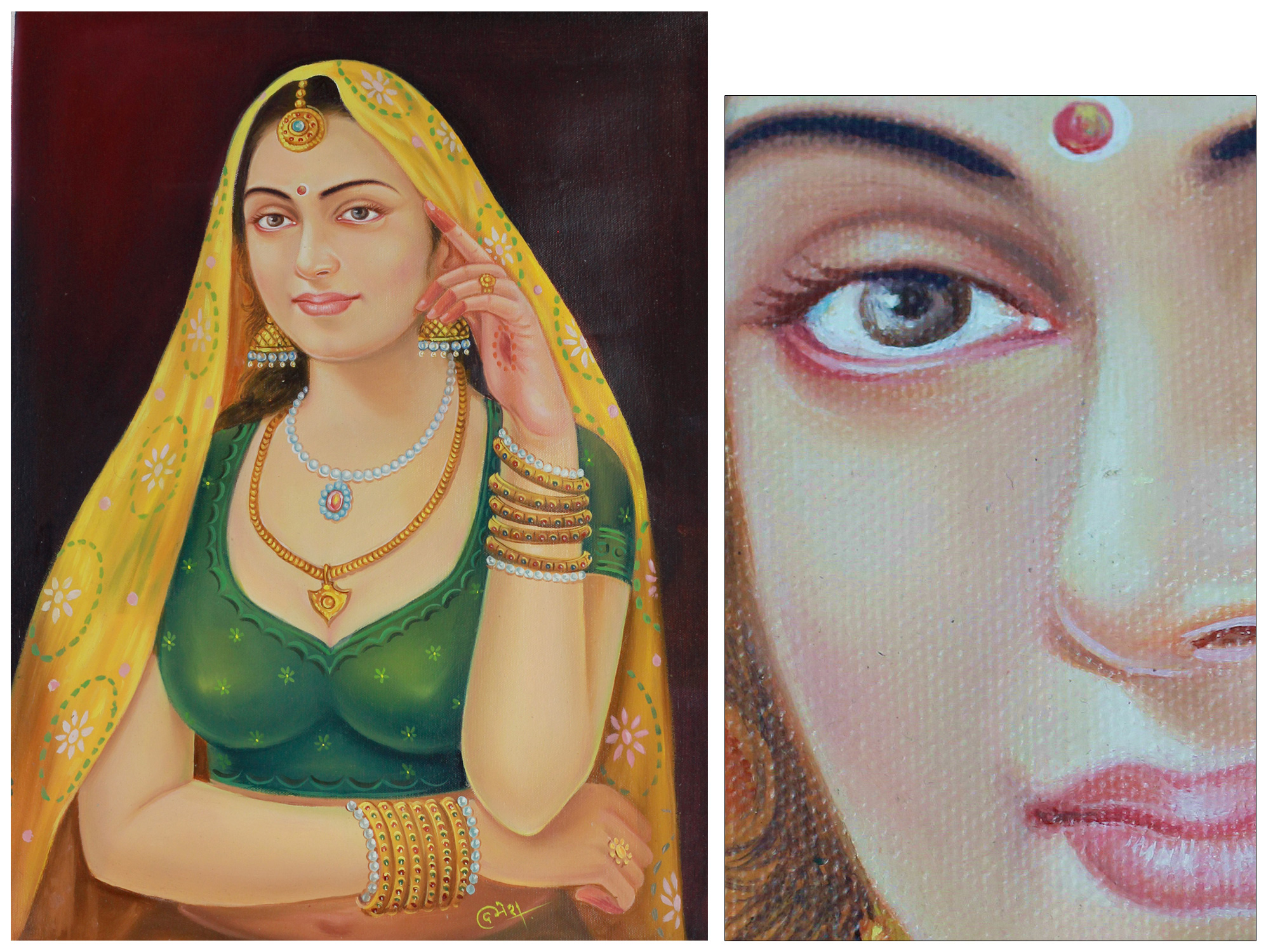 paintings of rajasthani women