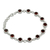 Garnet tennis bracelet, 'Love Forever' - Handmade Garnet Bracelet from India (image 2b) thumbail