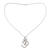 Sterling silver pendant necklace, 'Shiva Mantra' - Hand Crafted Sterling Mantra Necklace from India