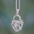 Sterling silver pendant necklace, 'Modern Ganesha' - Sterling Silver Handmade Ganesha Necklace