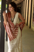 Silk shawl, 'Maroon Chic' - Handmade Ivory and Maroon Tussar Silk Shawl