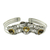 Citrine cuff bracelet, 'Golden Hearts' - Citrine Hearts in Sterling Silver Cuff Bracelet (image 2a) thumbail