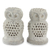 Soapstone candleholders, 'Lucky Owls' (pair) - Hand Carved Soapstone Owl Candle Holders (Pair) thumbail