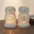 Soapstone candleholders, 'Lucky Owls' (pair) - Hand Carved Soapstone Owl Candle Holders (Pair)