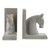 Soapstone bookends, 'Pretty Ponies' (pair) - Hand Carved Soapstone Horse Bookends (Pair) (image 2b) thumbail