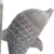 Sujetalibros de esteatita, (par) - Sujetalibros de delfines de esteatita tallados a mano (par)