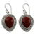 Jasper dangle earrings, 'Facets of Fire' - Faceted Red Jasper Dangle Earrings