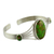 Sterling silver cuff bracelet, 'Verdant Island' - Modern Composite Turquoise Silver Cuff Bracelet (image 2b) thumbail
