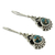 Sterling silver dangle earrings, 'Blue Rapture' - Sterling Silver Earrings Handcrafted with Blue Turquoise