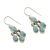 Larimar chandelier earrings, 'Sky Drops' - Handmade Larimar and Sterling Silver Chandelier Earrings (image 2b) thumbail