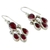 Sterling silver dangle earrings, 'Love Charm' - Handmade Sillimanite and Silver Chandelier Earrings (image 2b) thumbail