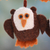 Wool ornaments, 'Solemn Brown Owls' (set of 4) - Four Handmade Owl Ornaments Set (image 2b) thumbail