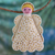 Wool treetop ornament, 'Angel Smile' - Handmade Angel Treetop Ornament (image 2) thumbail