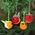 Wool ornaments, 'Robin's Delight' (set of 4) - Christmas Bird Ornaments (Set of 4) (image 2) thumbail