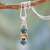 Citrine pendant necklace, 'Golden Mystique' - Citrine and Turquoise Necklace thumbail