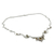 Citrin-Blumen-Halskette - Indischer Schmuck, Halskette aus Sterlingsilber und Citrin
