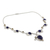 Lapis lazuli and citrine Y-necklace, 'Dew Blossom' - India Jewelry Lapis Lazuli and Citrine Y Necklace (image 2b) thumbail