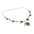 Smoky quartz and citrine Y-necklace, 'Dew Blossom' - India Jewellery Smoky Quartz and Citrine Y-necklace