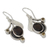 Smoky quartz and citrine dangle earrings, 'Dew Blossom' - India Jewelry Smoky Quartz and Citrine Earrings