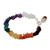 Multi-gemstone chakra bracelet, 'Peaceful Mantra' - Handmade Beaded Gemstone Chakra Bracelet from India (image 2b) thumbail