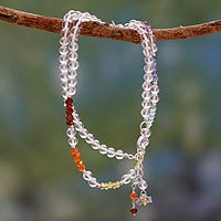 Multi gemstone chakra necklace, 'Inner Serenity'