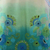 Cotton skirt, 'Seaside Garden' - Green and Turquoise Lined Embroidered Skirt with Pockets (image 2d) thumbail