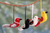 Wool ornaments, 'Four Calling Birds' (set of 4) - Fair Trade Wool Bird Ornaments (set of 4) (image 2) thumbail