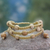 Wood Shambhala-style bracelet, 'Peaceful Spirit' - Fair Trade Macrame Wood Bead Shambhala-style Bracelet (image 2) thumbail